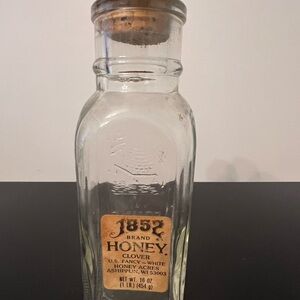Vintage Honey Acres 1852 Brand Empty Honey Bottle